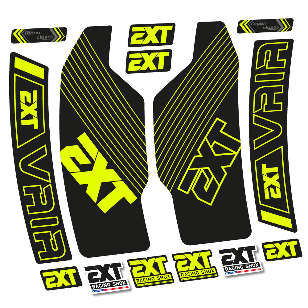 Autocollant EXT Vaia, Fourche 29, Vélo vinyle autocollant