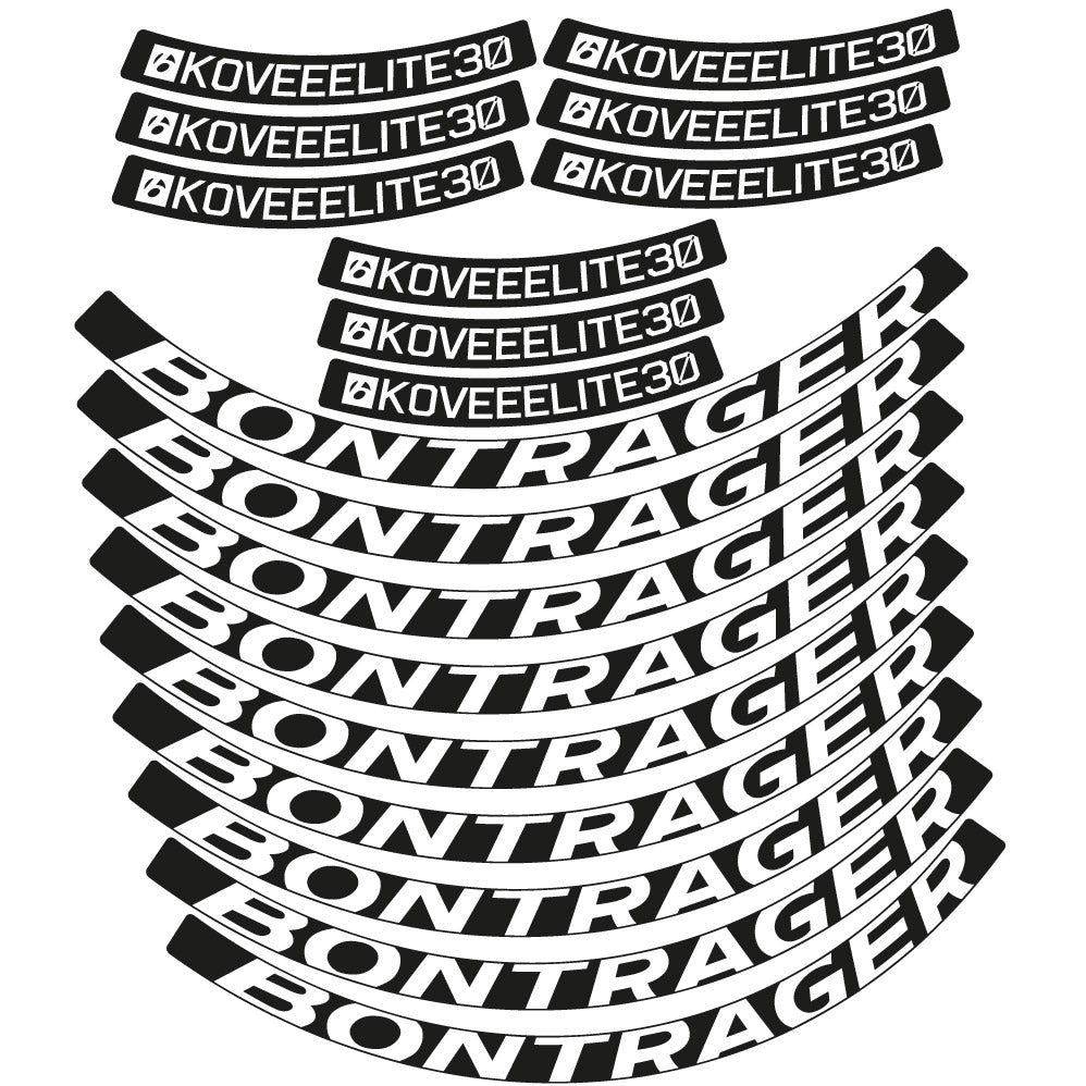 Autocollant Bontrager Kovee Eite 30, Roues VTT 29, Autocollant Vélo vinyle