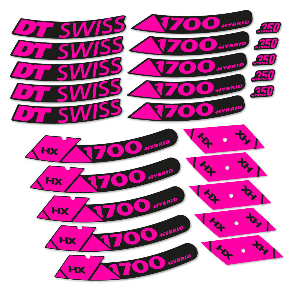 Autocollant DT Swiss Hybrid HX 1700 Spline 29, Roues VTT 29, Autocollant Vélo vinyle