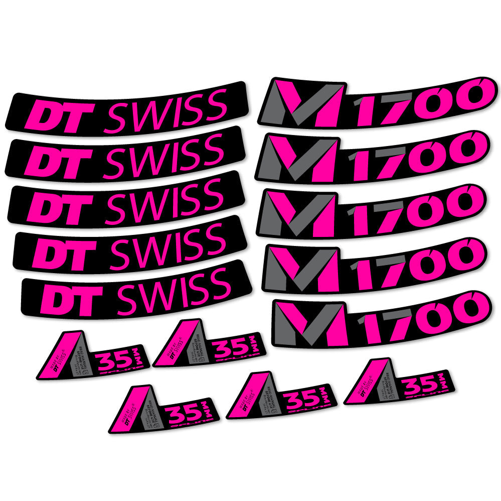 Autocollant DT Swiss M1700 35mm, Roues VTT 29, Autocollant Vélo vinyle