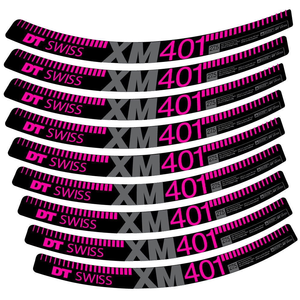 Autocollant DT Swiss XM401, Roues VTT 29, Autocollant Vélo vinyle