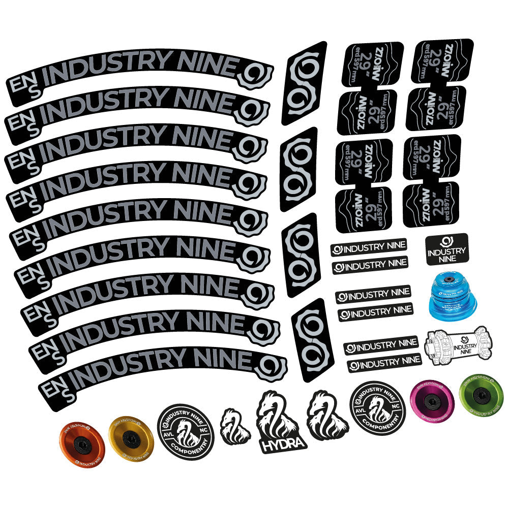 Autocollant Industry Nine Enduro S, Roues VTT 29, Vélo vinyle autocollant