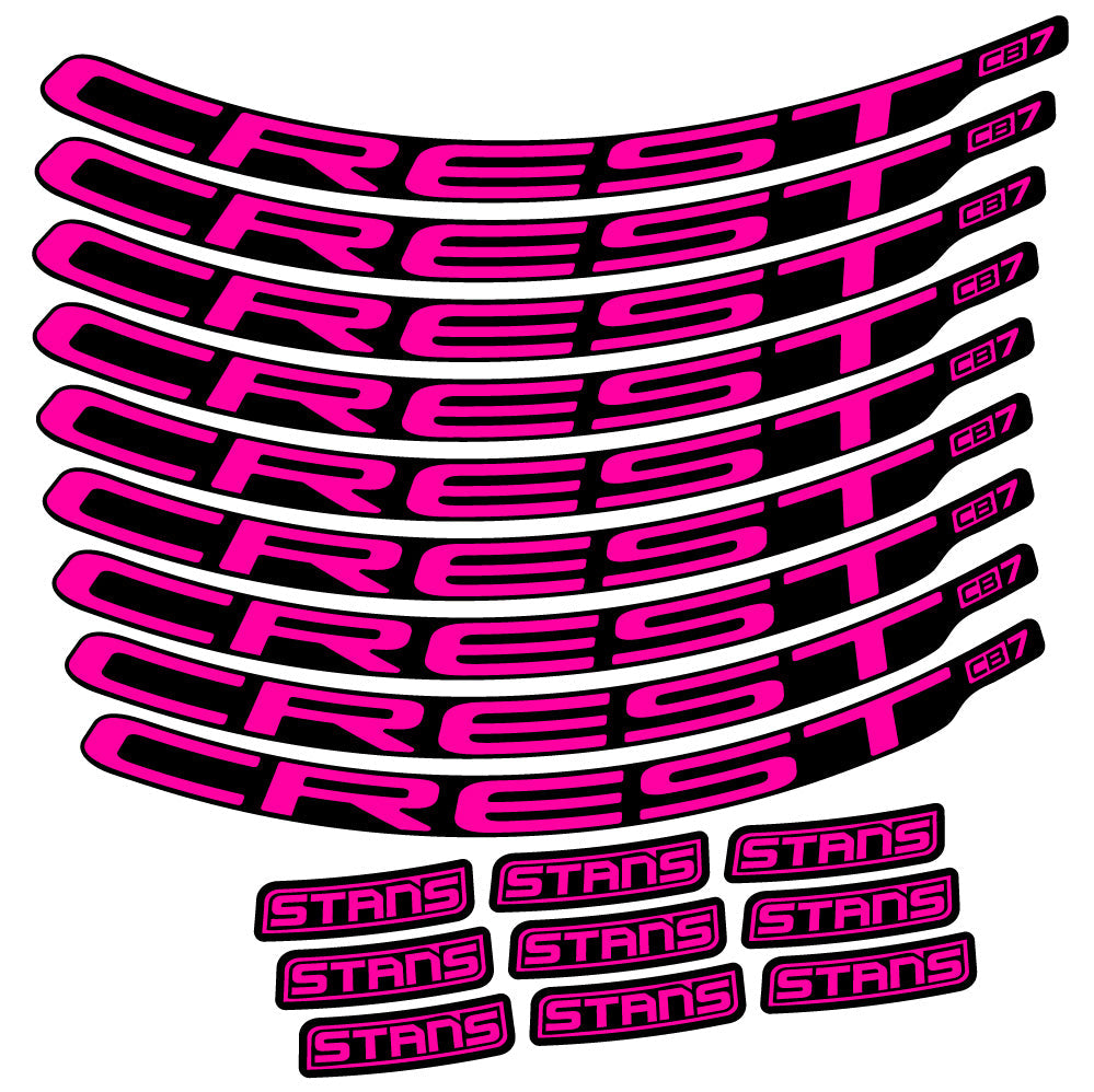 Autocollant Stans Crest CB7, Roues VTT 29, Autocollant Vélo vinyle