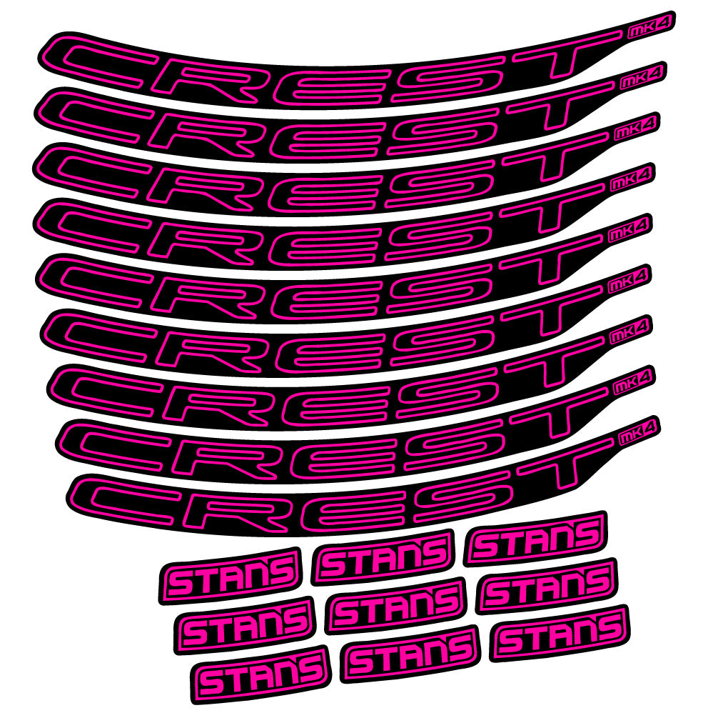 Autocollant Stans Crest MK4 Ver.1, Roues VTT 29, Autocollant Vélo vinyle