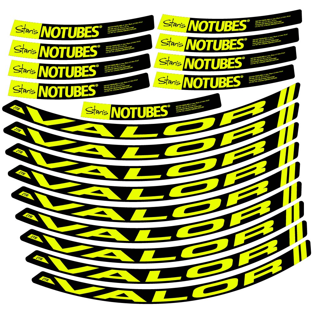 Autocollant Stans Notubes ZTR Valor, Roues VTT 29, Vélo vinyle autocollant