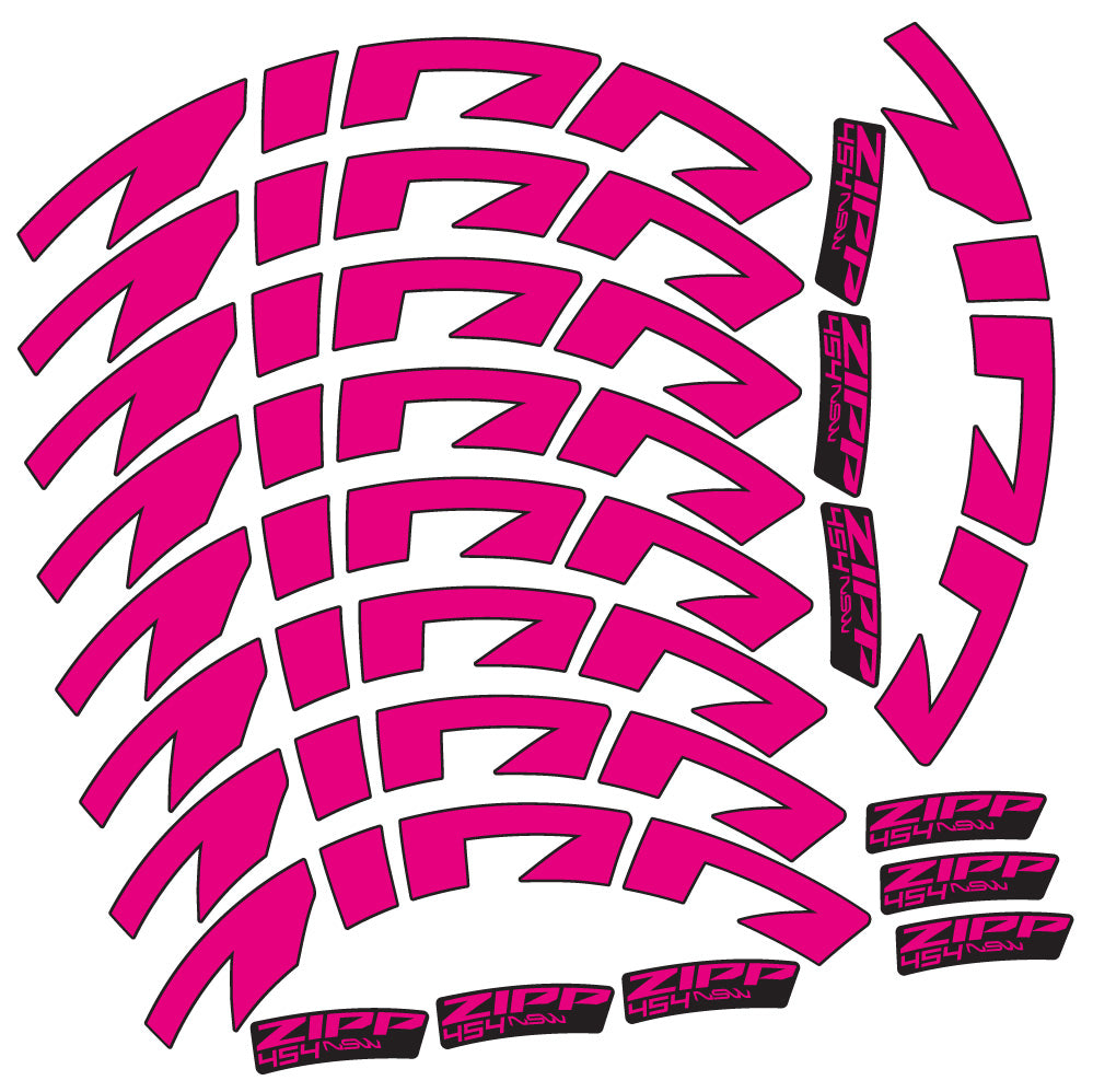 Autocollant Zipp 454 NSW, Roues Route 58mm, Autocollant Vélo vinyle