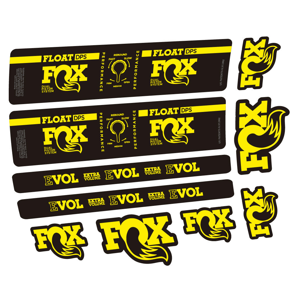 Autocollant Fox Float DPS Performance, Amortisseur, Vélo vinyle autocollant