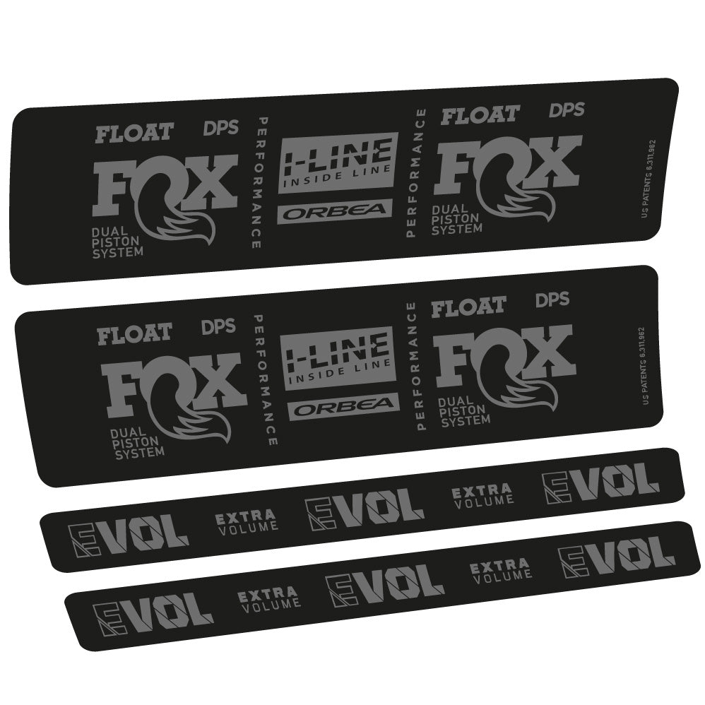 Autocollant Fox Float DPS Performance I Line, Shock Absorber, Autocollant Vélo vinyle