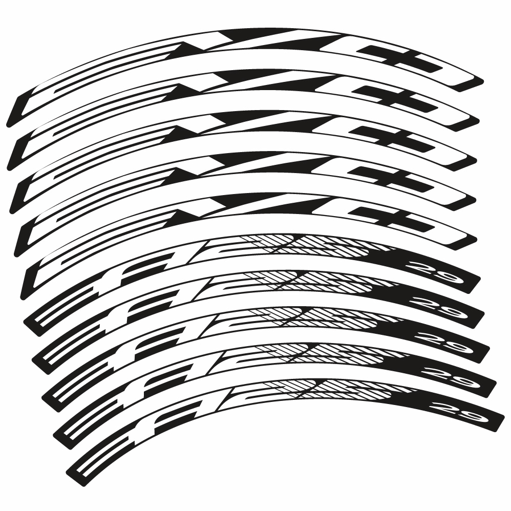 Autocollant BH Evo A25, Roues VTT 29, Autocollant Vélo vinyle