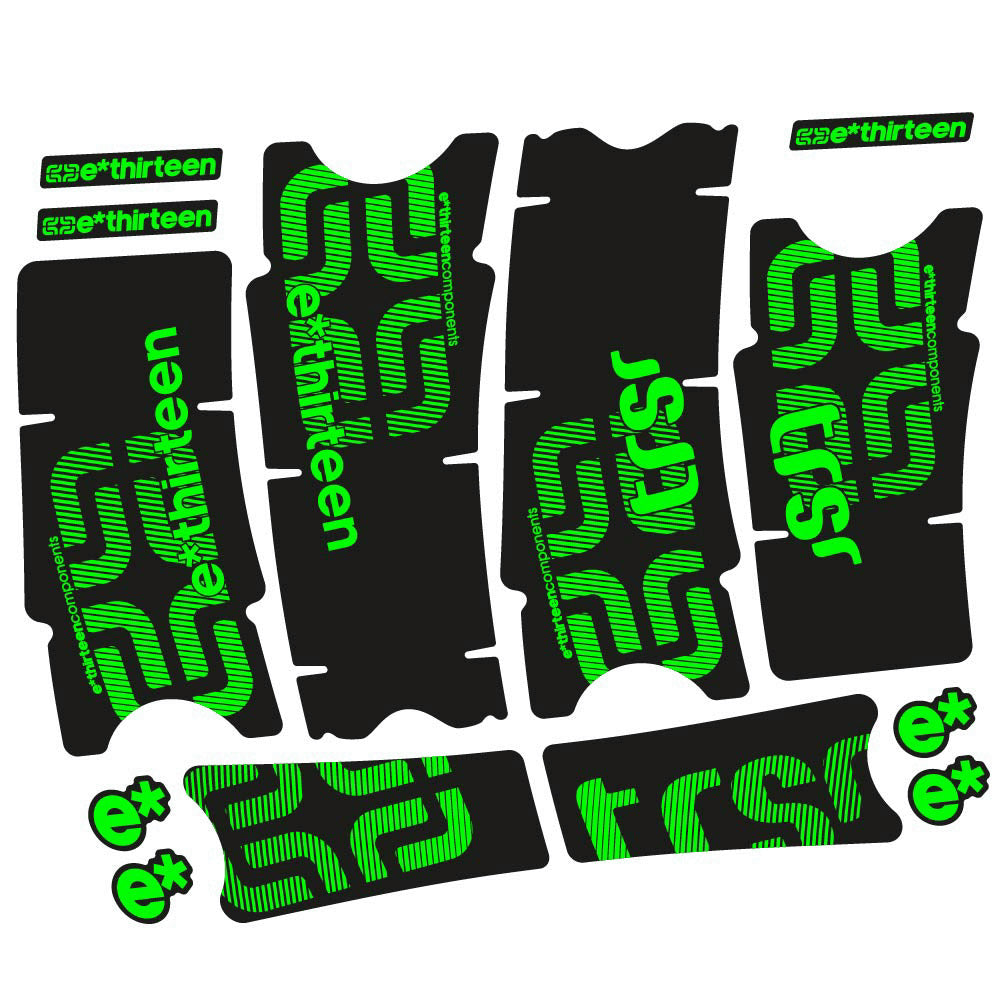 Autocollant E-thirteen TRS Race Carbon, Pédalier, Vélo vinyle autocollant