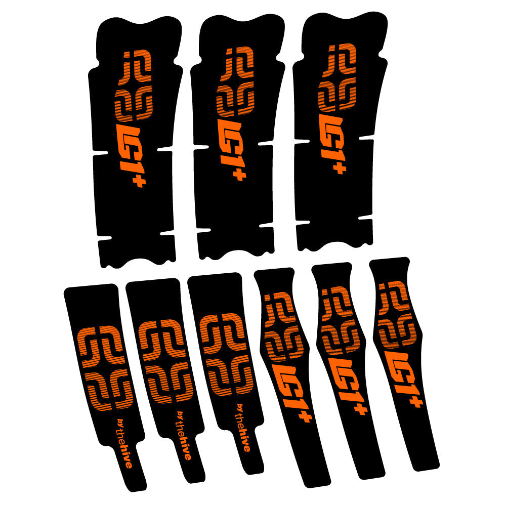 Autocollant E-thirteen LG1 Plus Carbon, Pédalier, Vélo vinyle autocollant