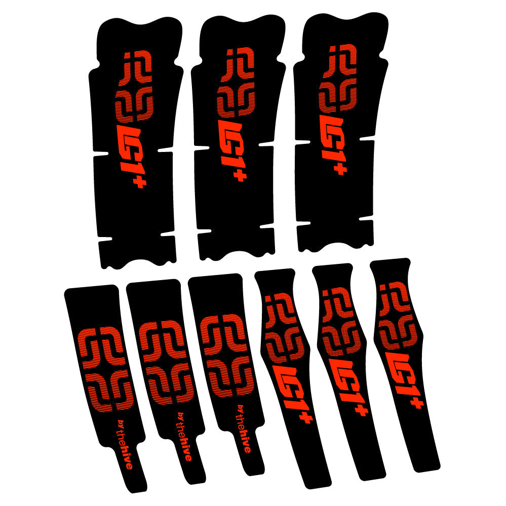 Autocollant E-thirteen LG1 Plus Carbon, Pédalier, Vélo vinyle autocollant