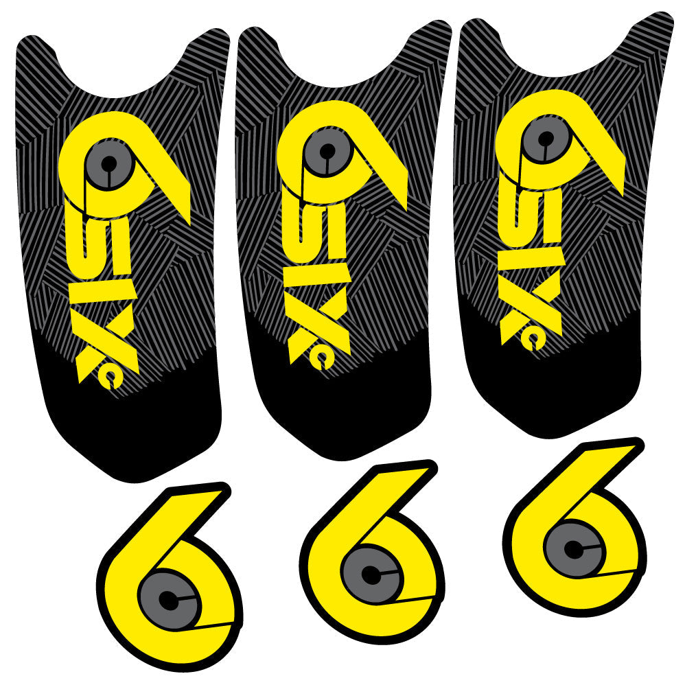 Autocollant RaceFace SixC Cinch, Pédalier, Vélo vinyle autocollant