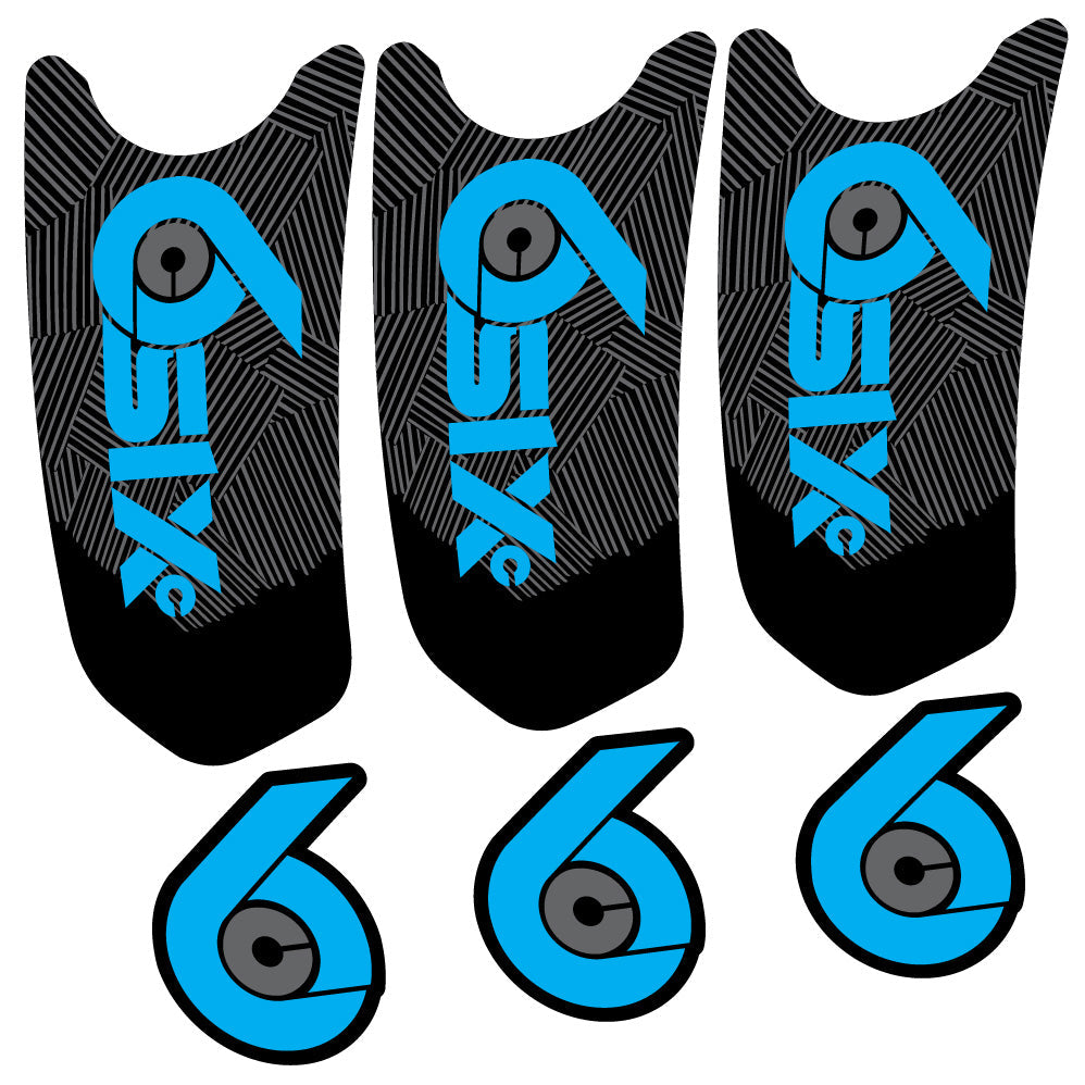 Autocollant RaceFace SixC Cinch, Pédalier, Vélo vinyle autocollant