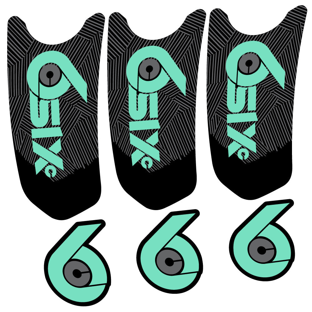 Autocollant RaceFace SixC Cinch, Pédalier, Vélo vinyle autocollant