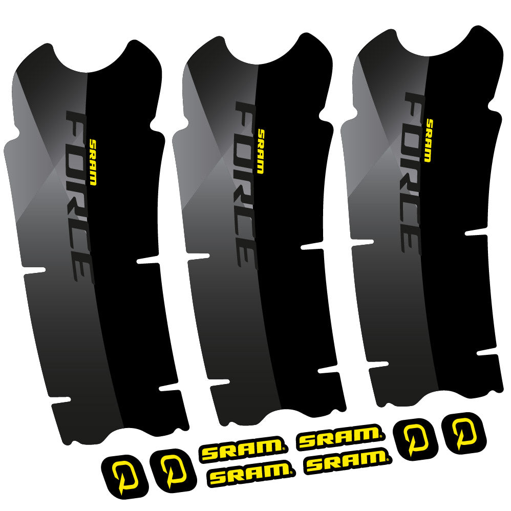 Autocollant Sram Force AXS, Pédalier, Vélo vinyle autocollant