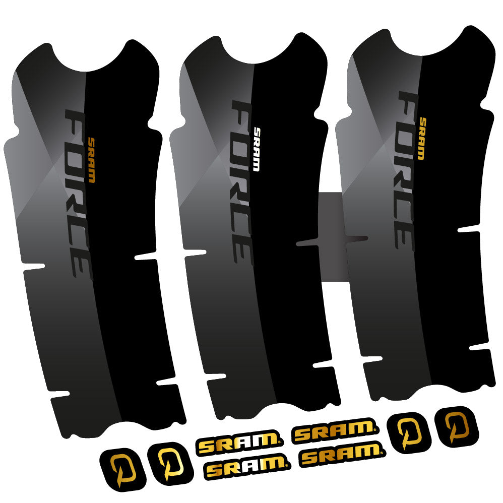 Autocollant Sram Force AXS, Pédalier, Vélo vinyle autocollant