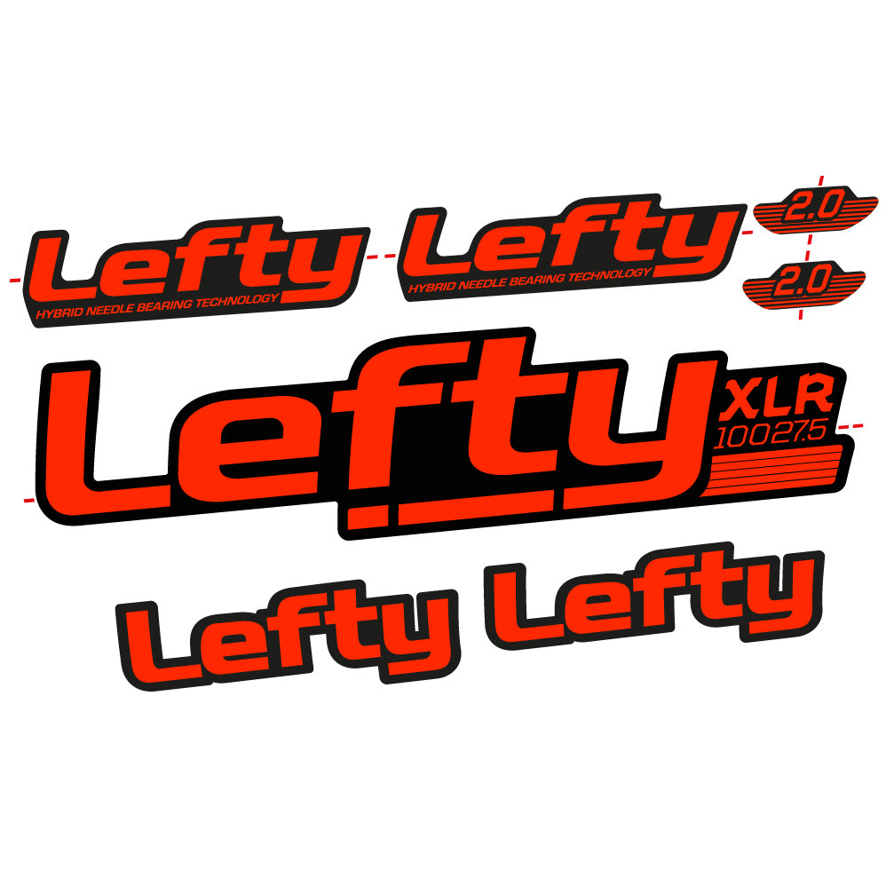Autocollant Lefty XLR 2020 Vélo Fourche vinyle autocollant