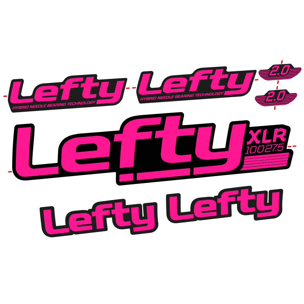 Autocollant Lefty XLR 2020 Vélo Fourche vinyle autocollant