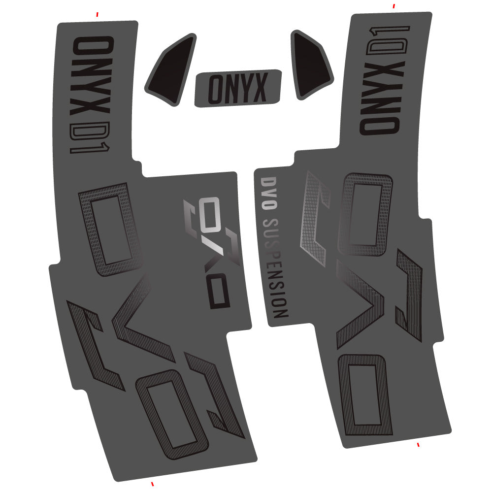 Autocollant DVO Onyx D1 2024, Fourche 29, Autocollant Vélo vinyle
