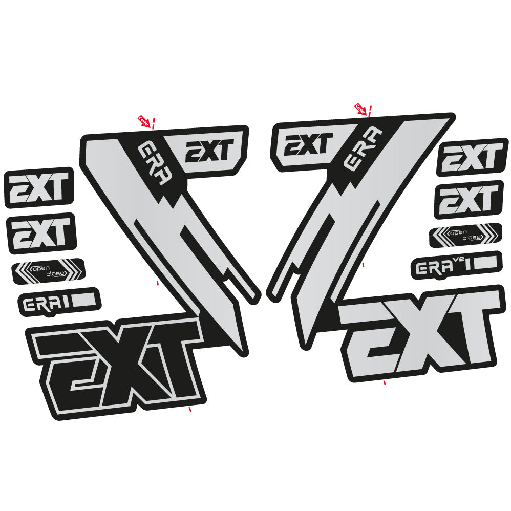 Autocollant EXT Era, Fourche 29, Vélo vinyle autocollant