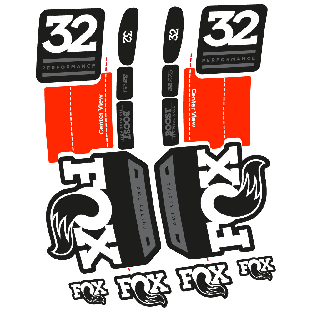 Autocollant Fox 32 Performance 2019 Vélo Fourche vinyle autocollant
