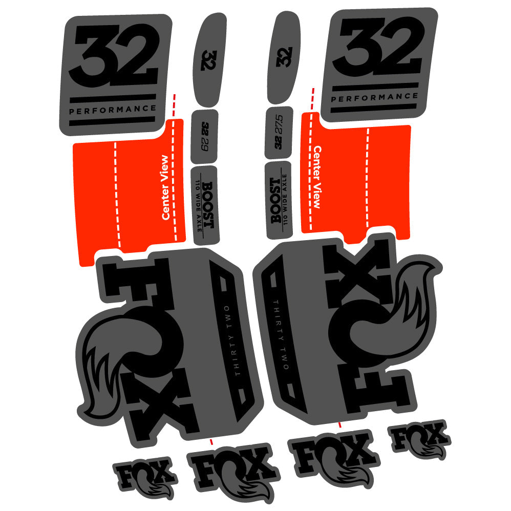 Autocollant Fox 32 Performance 2019 Vélo Fourche vinyle autocollant
