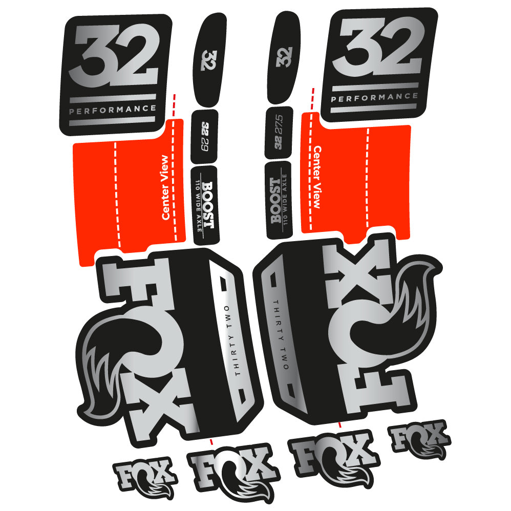 Autocollant Fox 32 Performance 2019 Vélo Fourche vinyle autocollant