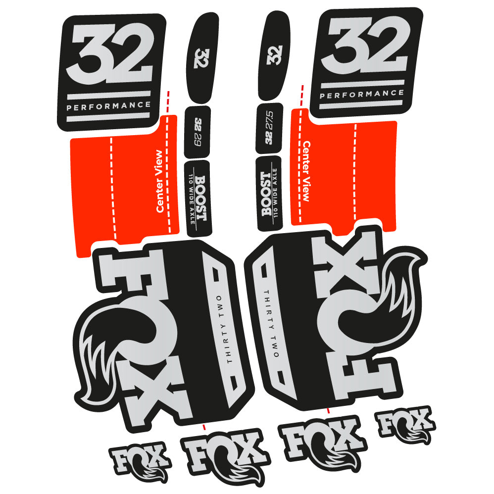 Autocollant Fox 32 Performance 2019 Vélo Fourche vinyle autocollant