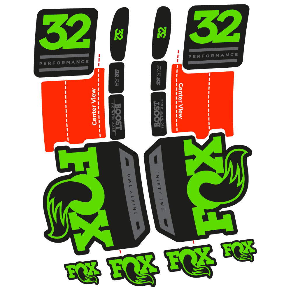 Autocollant Fox 32 Performance 2019 Vélo Fourche vinyle autocollant