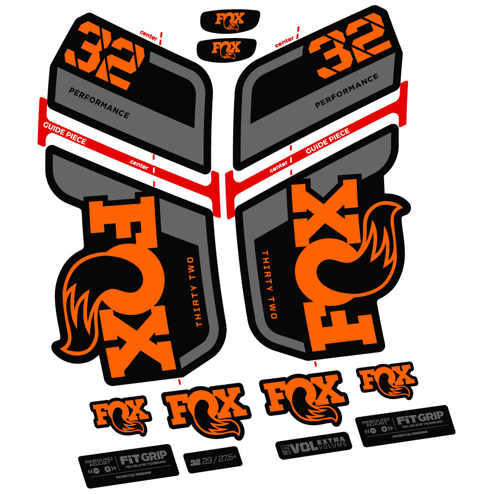 Autocollant Fox 32 Performance 2022 VEC, Vélo Fourche, Vinyle sticker