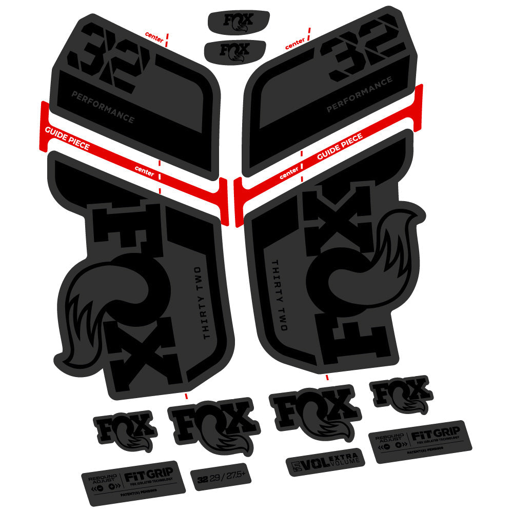 Autocollant Fox 32 Performance 2022 VEC, Vélo Fourche, Vinyle sticker