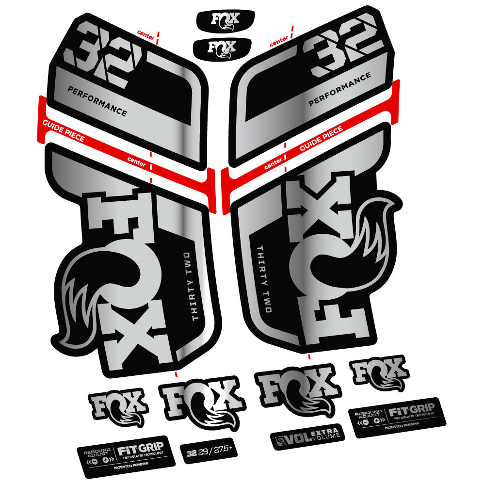 Autocollant Fox 32 Performance 2022 VEC, Vélo Fourche, Vinyle sticker