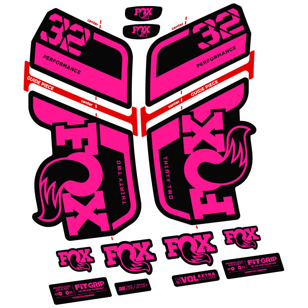 Autocollant Fox 32 Performance 2022 VEC, Vélo Fourche, Vinyle sticker