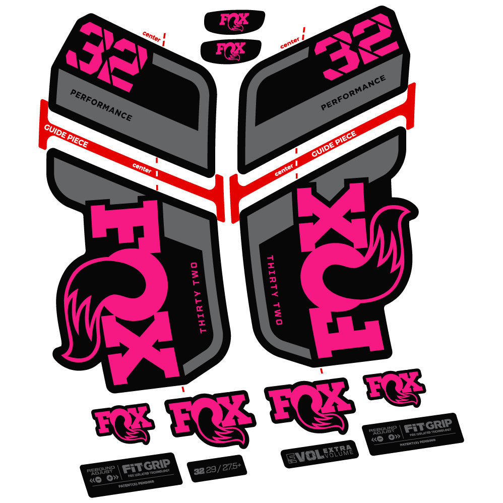 Autocollant Fox 32 Performance 2022 VEC, Vélo Fourche, Vinyle sticker
