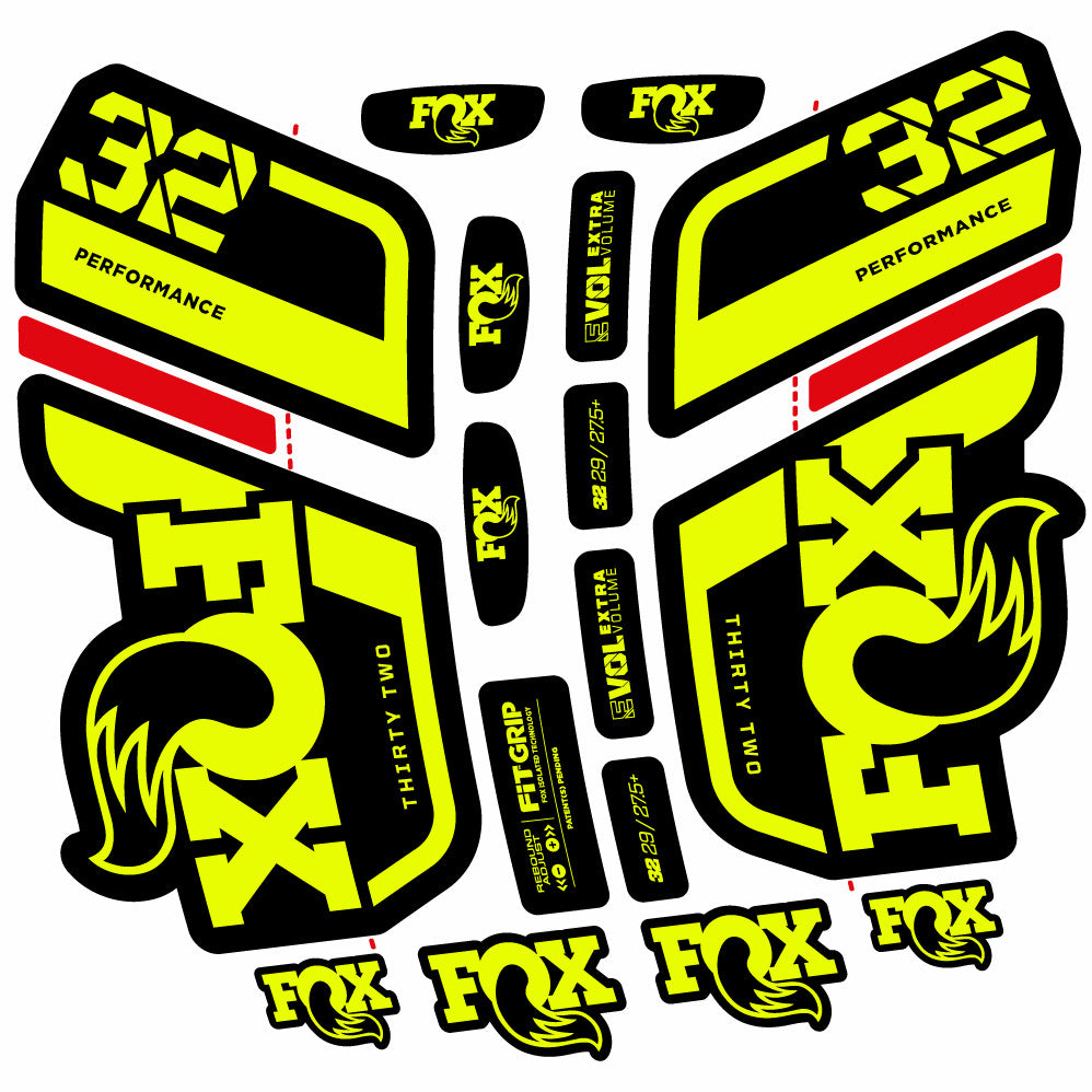 Autocollant Fox 32 Performance 2022, Fourche 29, Autocollant Vélo vinyle