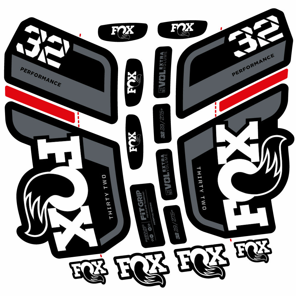Autocollant Fox 32 Performance 2022, Fourche 29, Autocollant Vélo vinyle