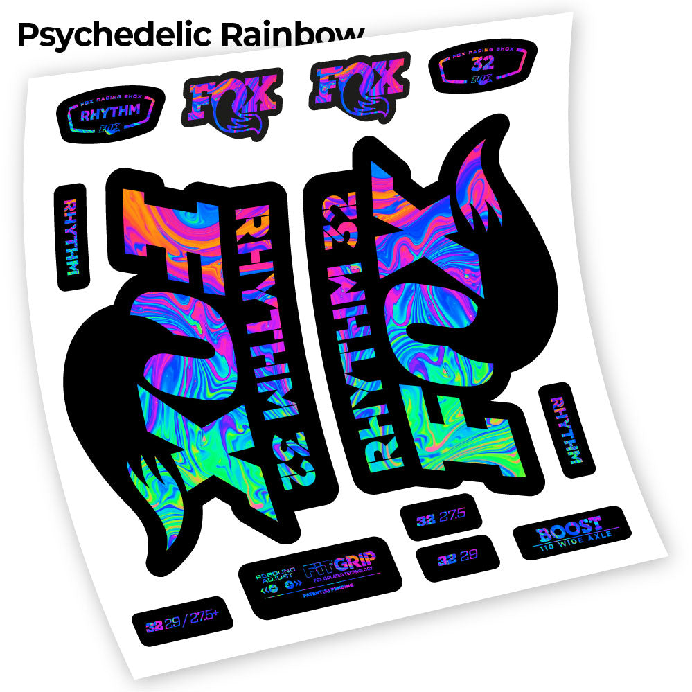 Autocollant Fox 32 Rhythm 2018, Vélo Fourche, vinyle autocollant
