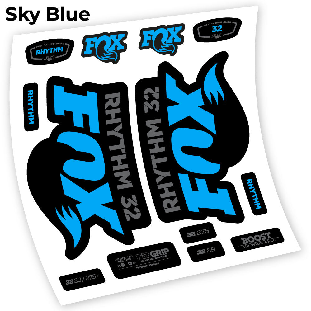 Autocollant Fox 32 Rhythm 2018, Vélo Fourche, vinyle autocollant