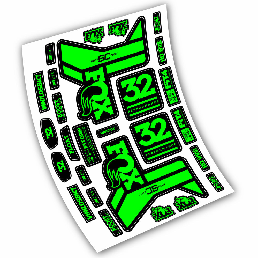 Autocollant Fox 32 Performance SC 2019, Fourche 29, Autocollant Vélo vinyle