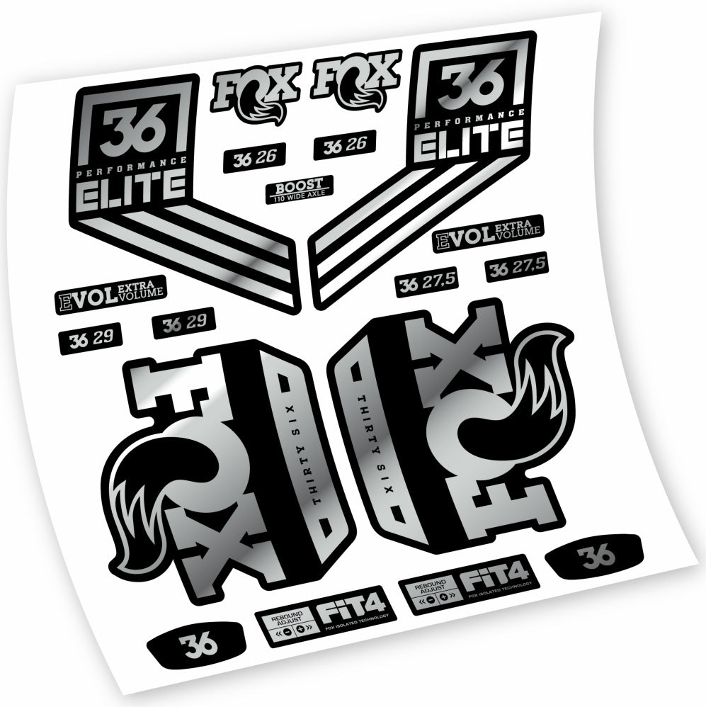 Autocollant Fox 36 Performance Elite 2018, Fourche 29, Autocollant Vélo vinyle