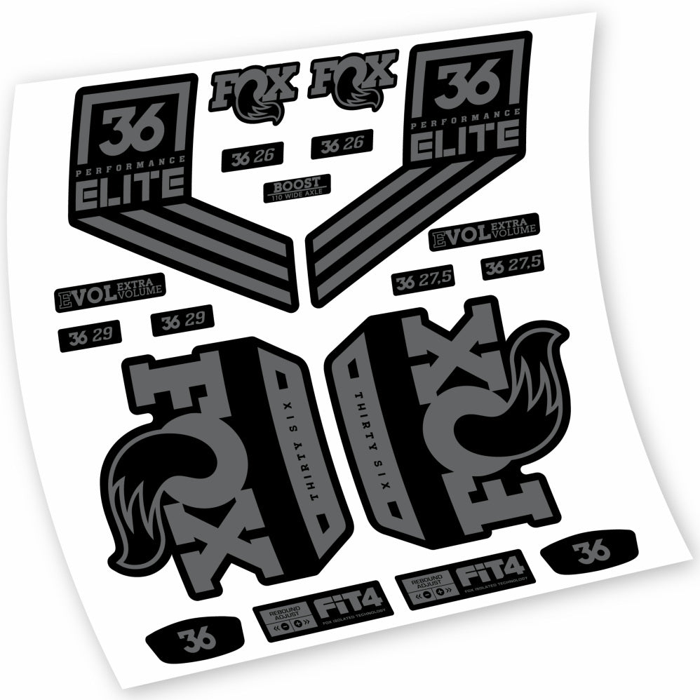 Autocollant Fox 36 Performance Elite 2018, Fourche 29, Autocollant Vélo vinyle