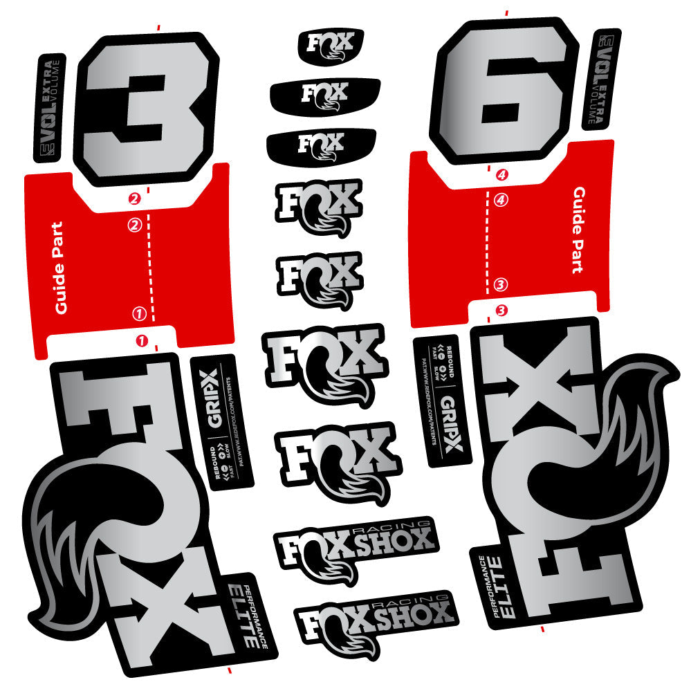 Autocollant Fox 36 Performance Elite, Fourche 29, Vélo vinyle sticker