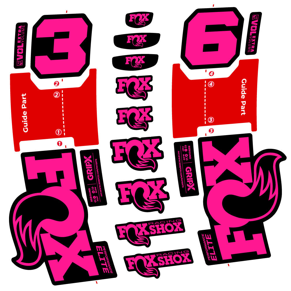 Autocollant Fox 36 Performance Elite, Fourche 29, Vélo vinyle sticker