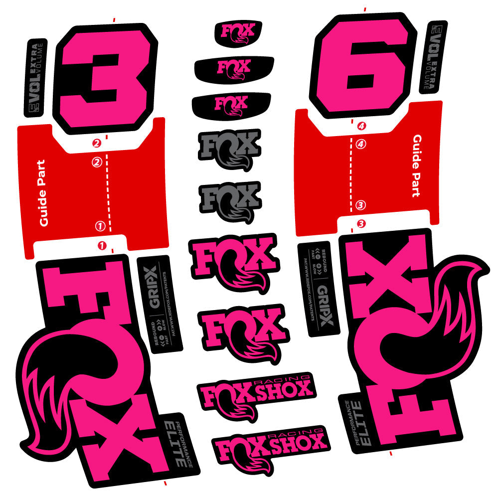 Autocollant Fox 36 Performance Elite, Fourche 29, Vélo vinyle sticker