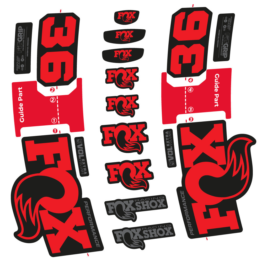 Autocollant FOX 36 Performance, Fourche 29, Autocollant Vélo vinyle