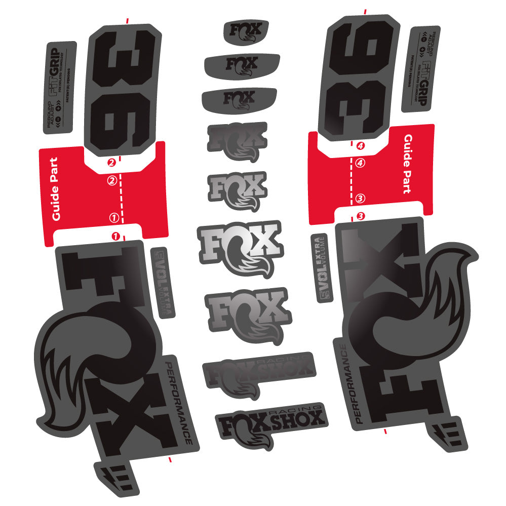 Autocollant Fox 36 Performance E-Optimized, Fourche 29, Autocollant Vélo vinyle