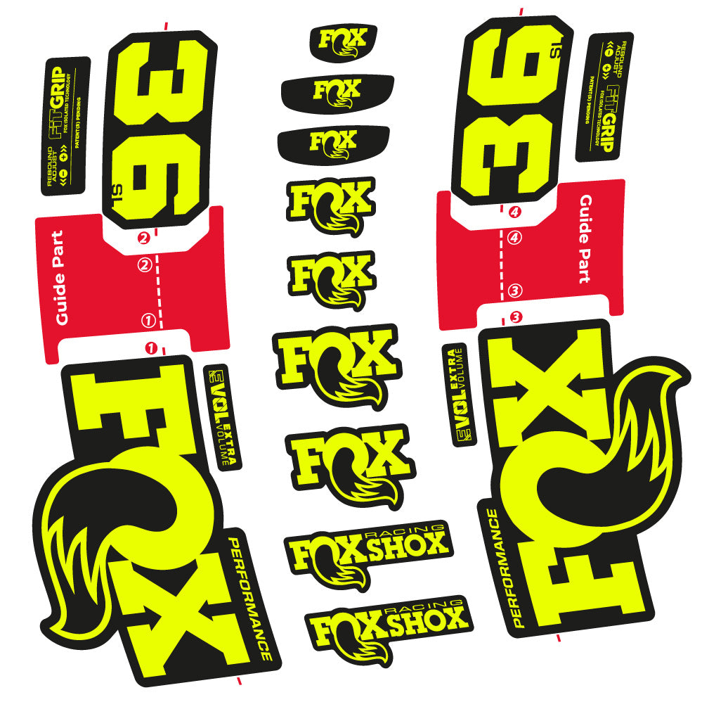 Autocollant Fox 36 SL Performance, Fourche 29, Autocollant Vélo vinyle