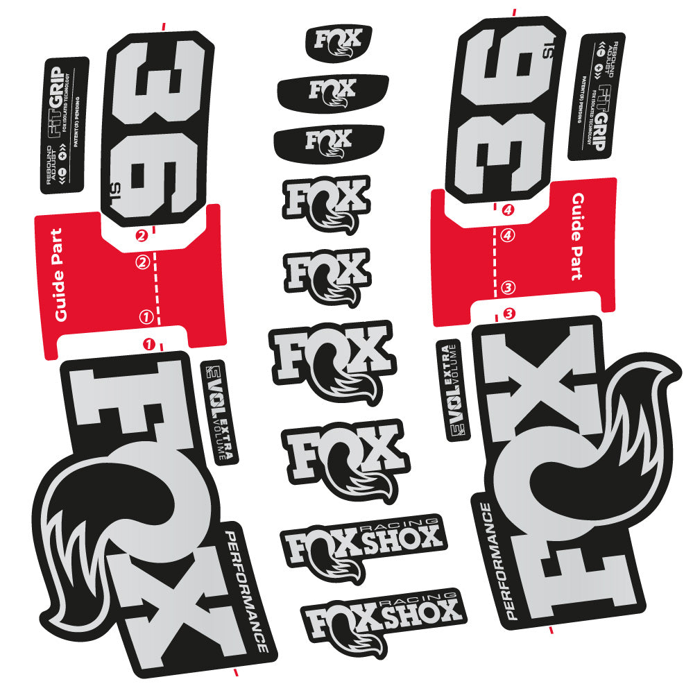 Autocollant Fox 36 SL Performance, Fourche 29, Autocollant Vélo vinyle