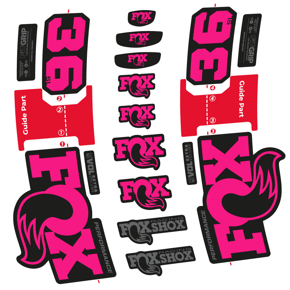 Autocollant Fox 36 SL Performance, Fourche 29, Autocollant Vélo vinyle